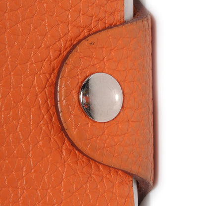 Hermes Taurillon Clemence Ulysse PM Notebook Cover Orange 8 of 8