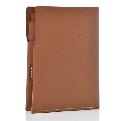 Hermes Evercolor Lizard Citadelle Touch Wallet Gold Ombre 4 of 9