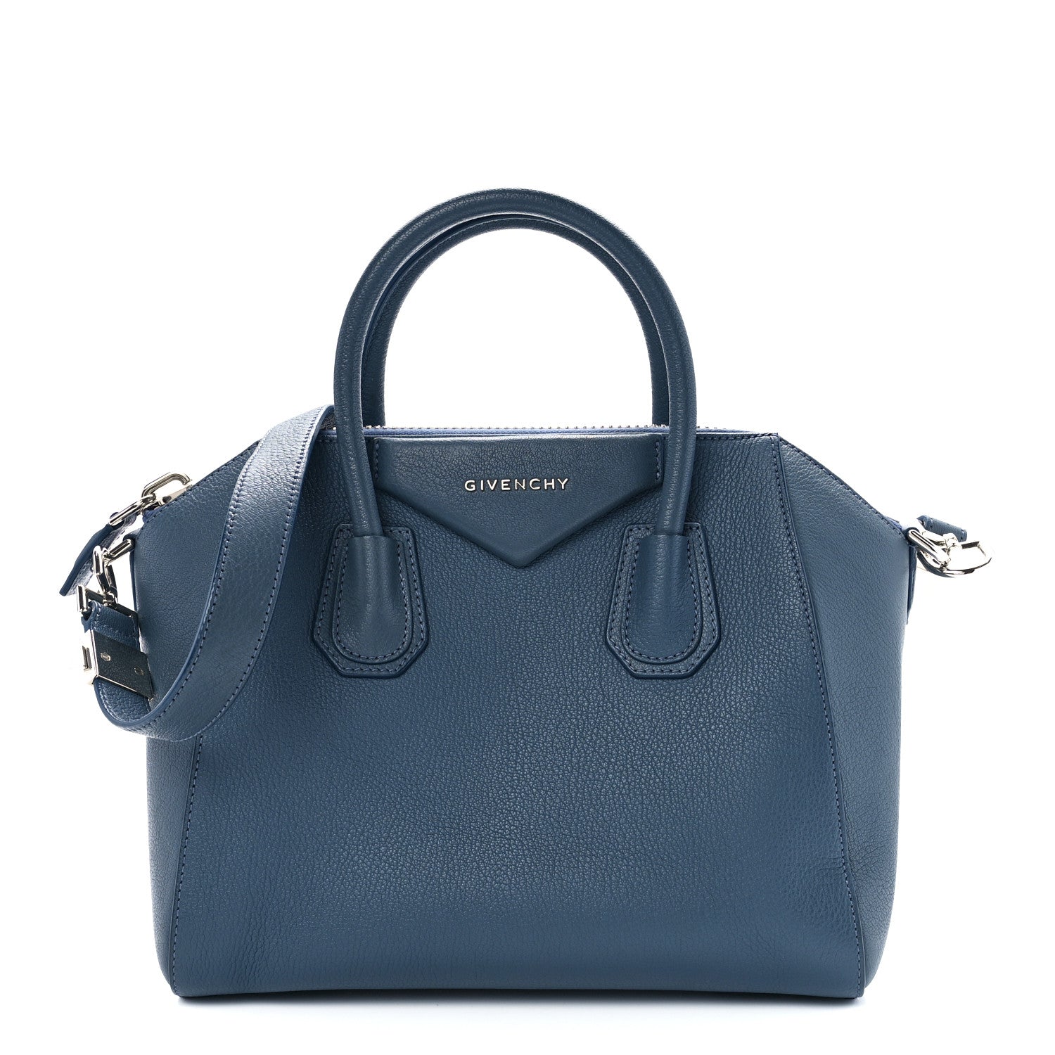 Givenchy Sugar Goatskin Small Antigona Peacock Blue 1 of 10