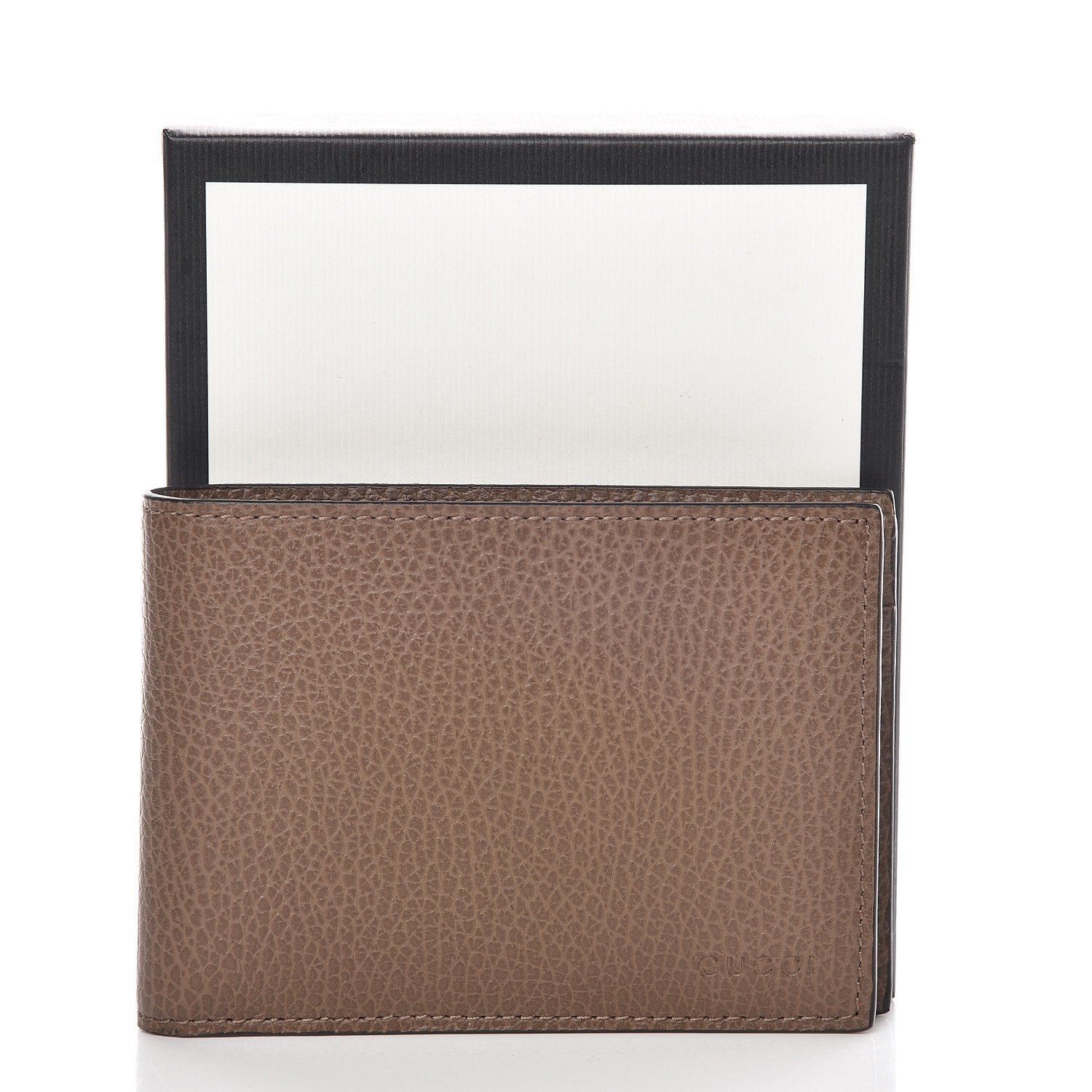 Gucci Dollar Calfskin Bi-Fold Wallet Brown 10 of 10