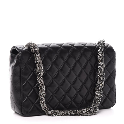 Chanel Lambskin Quilted Medium Westminster Pearl Flap Black 3 of 14