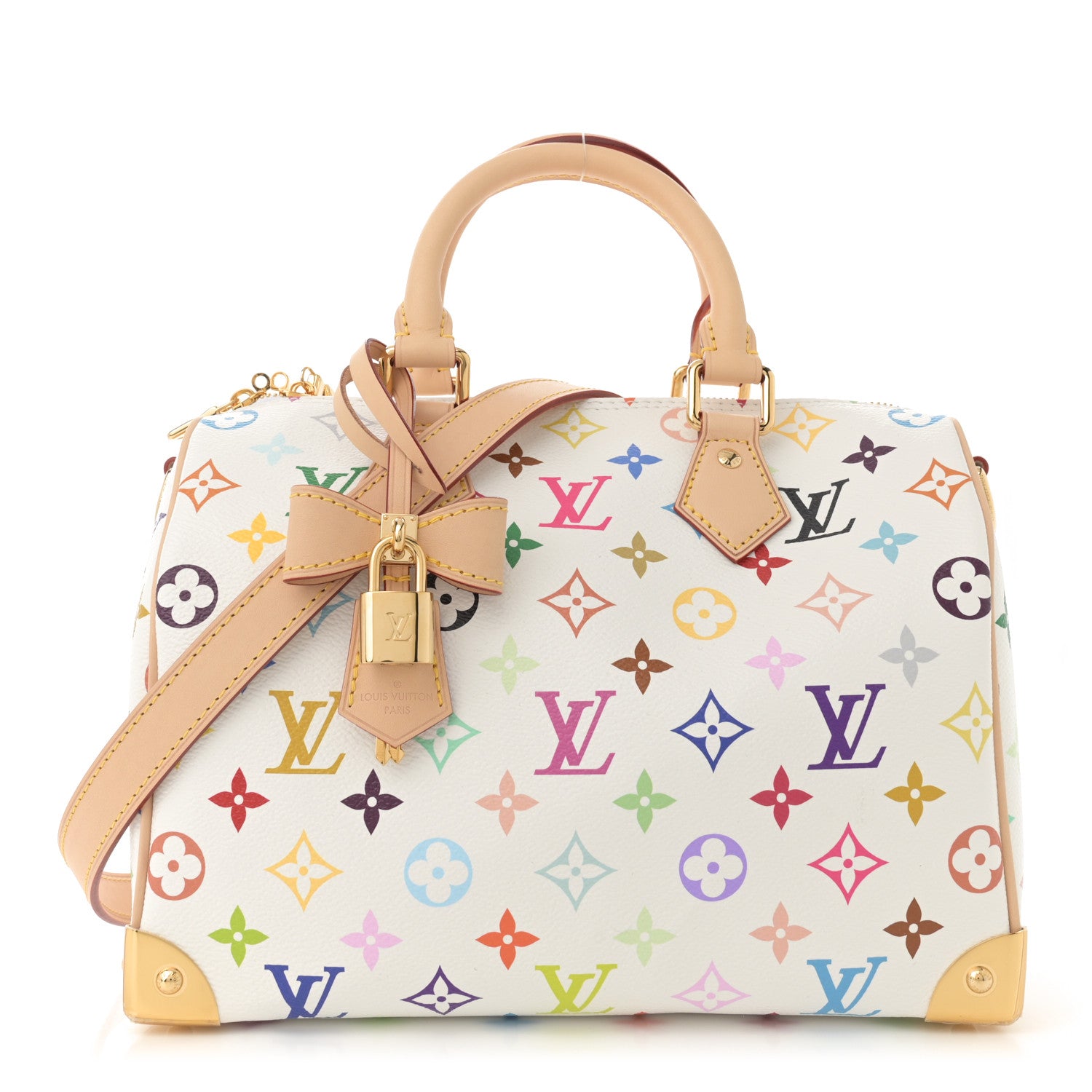 Louis Vuitton LV X TM Monogram Multicolor Speedy Bandouliere 25 White 1 of 9