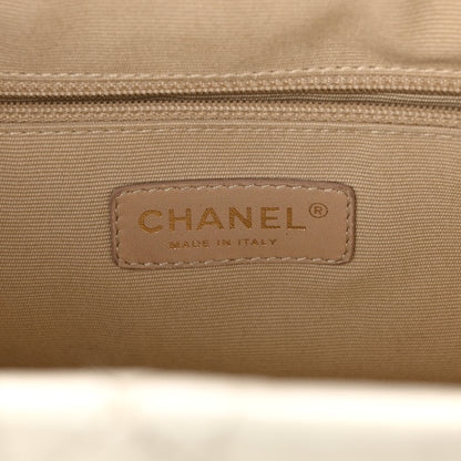 Chanel Glazed Crackled Calfskin Reissue Tote White 6 of 10