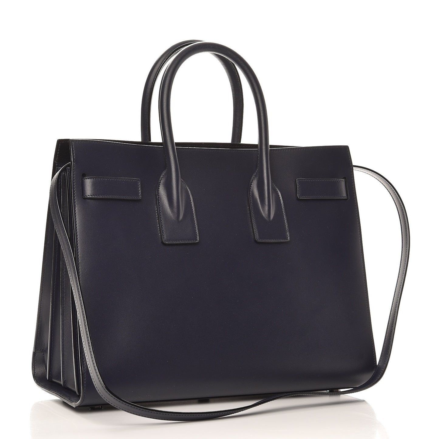 Smooth Calfskin Small Double Face Sac De Jour Marine Black