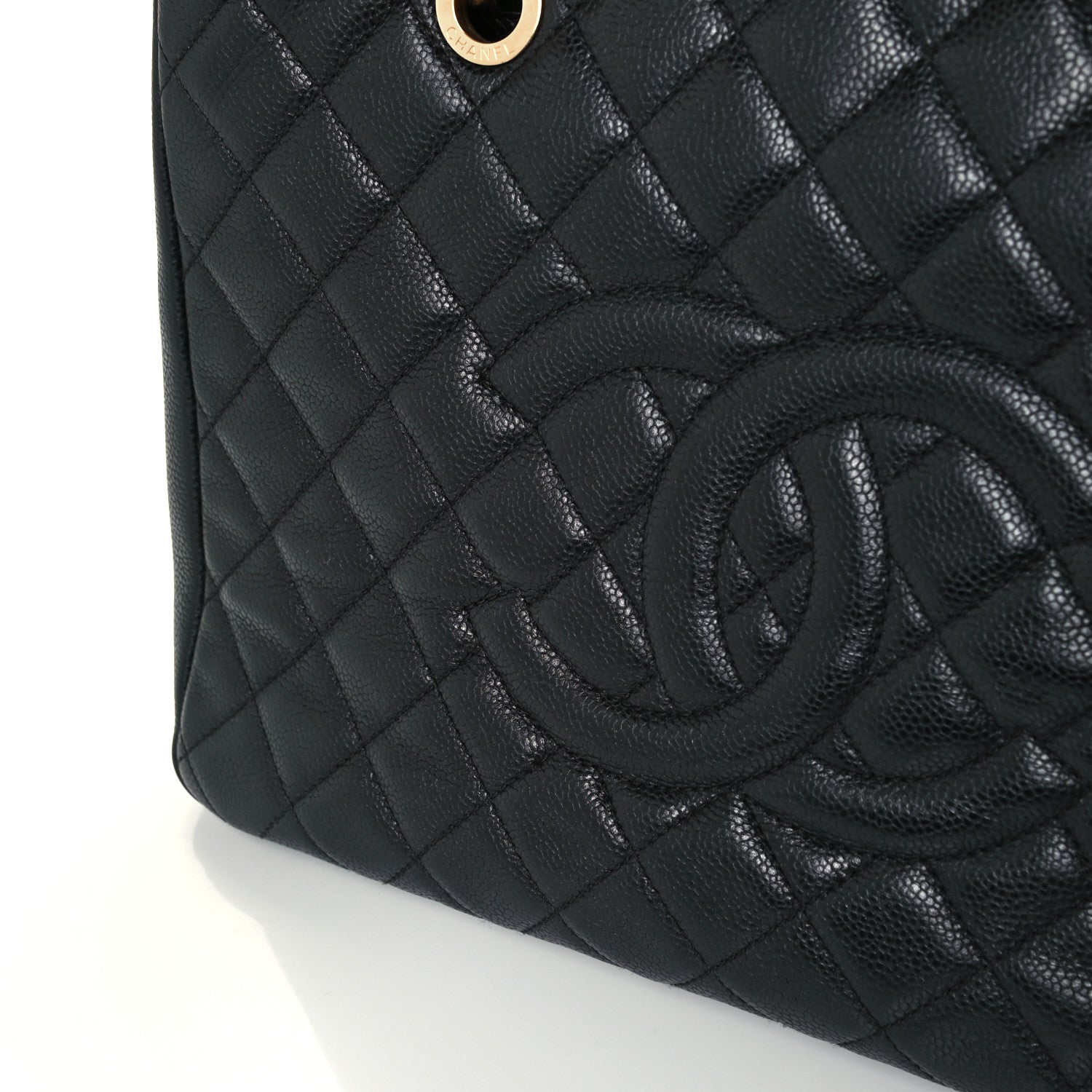 Chanel Caviar Quilted Grand Shopping Tote GST Black 11 of 12