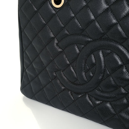 Chanel Caviar Quilted Grand Shopping Tote GST Black 11 of 12