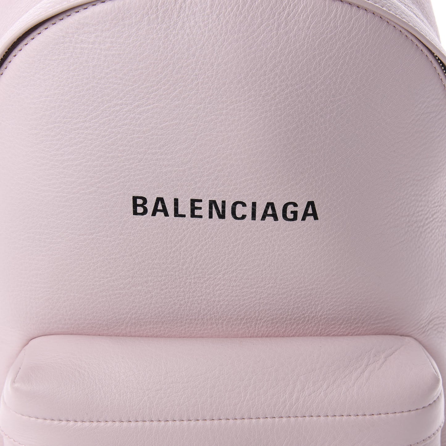 Smooth Calfskin Logo Small Everyday Backpack Light Rose Black