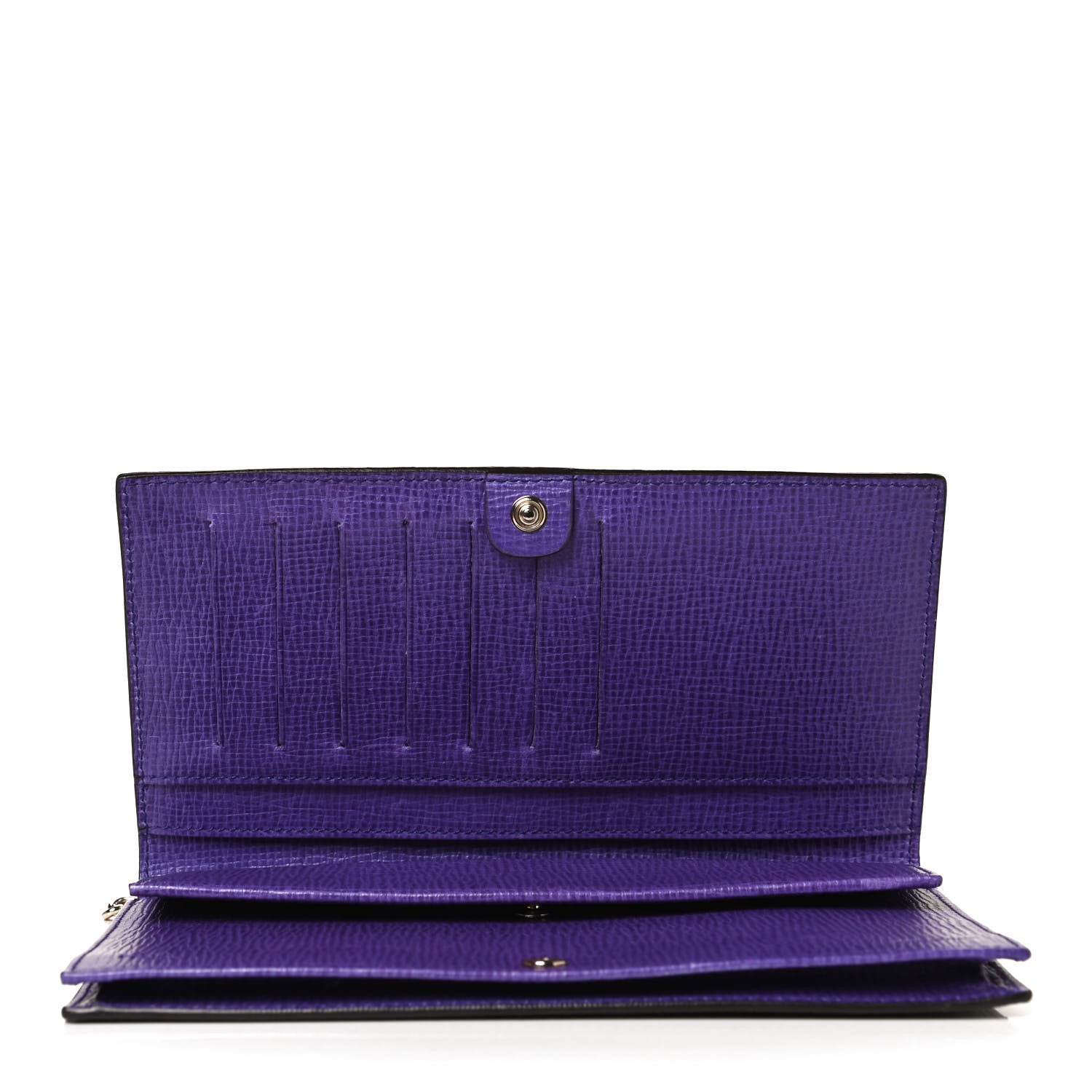 Fendi Zucca Spalmati Chain Clutch Tobacco Purple 4 of 11