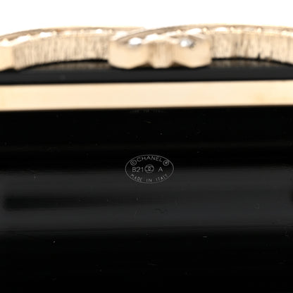 Chanel Resin Crystal Pearl Airpods Pro Holder Necklace Black Pearly White 6 of 7