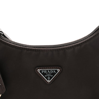 Prada Tessuto Nylon Mini Re-Edition 2000 Bag Caffe 7 of 10