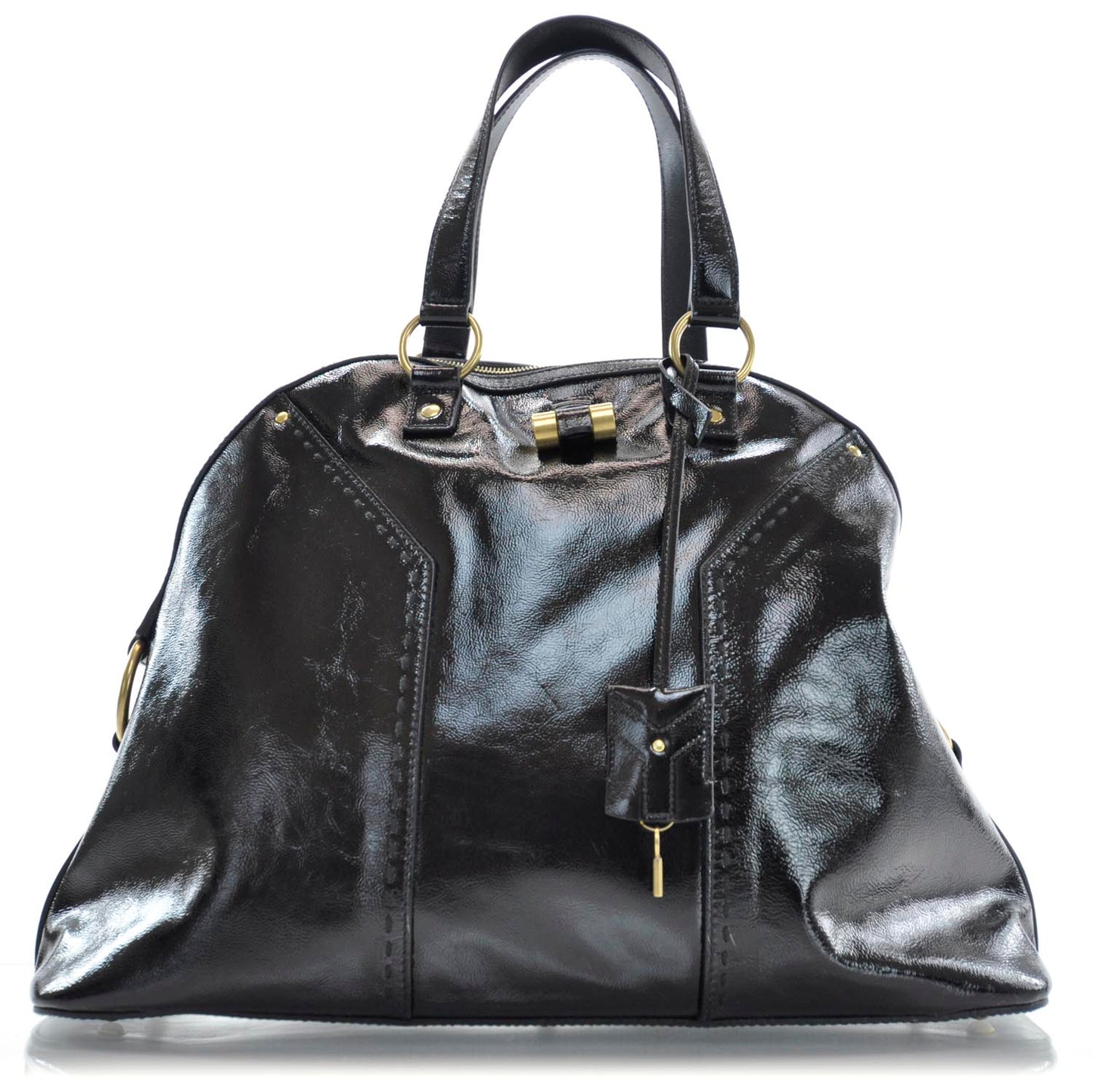 Patent Leather Oversized Muse Black