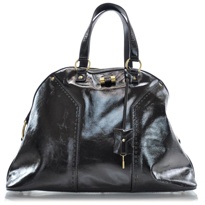 Saint Laurent Patent Leather Oversized Muse Black 1 of 9