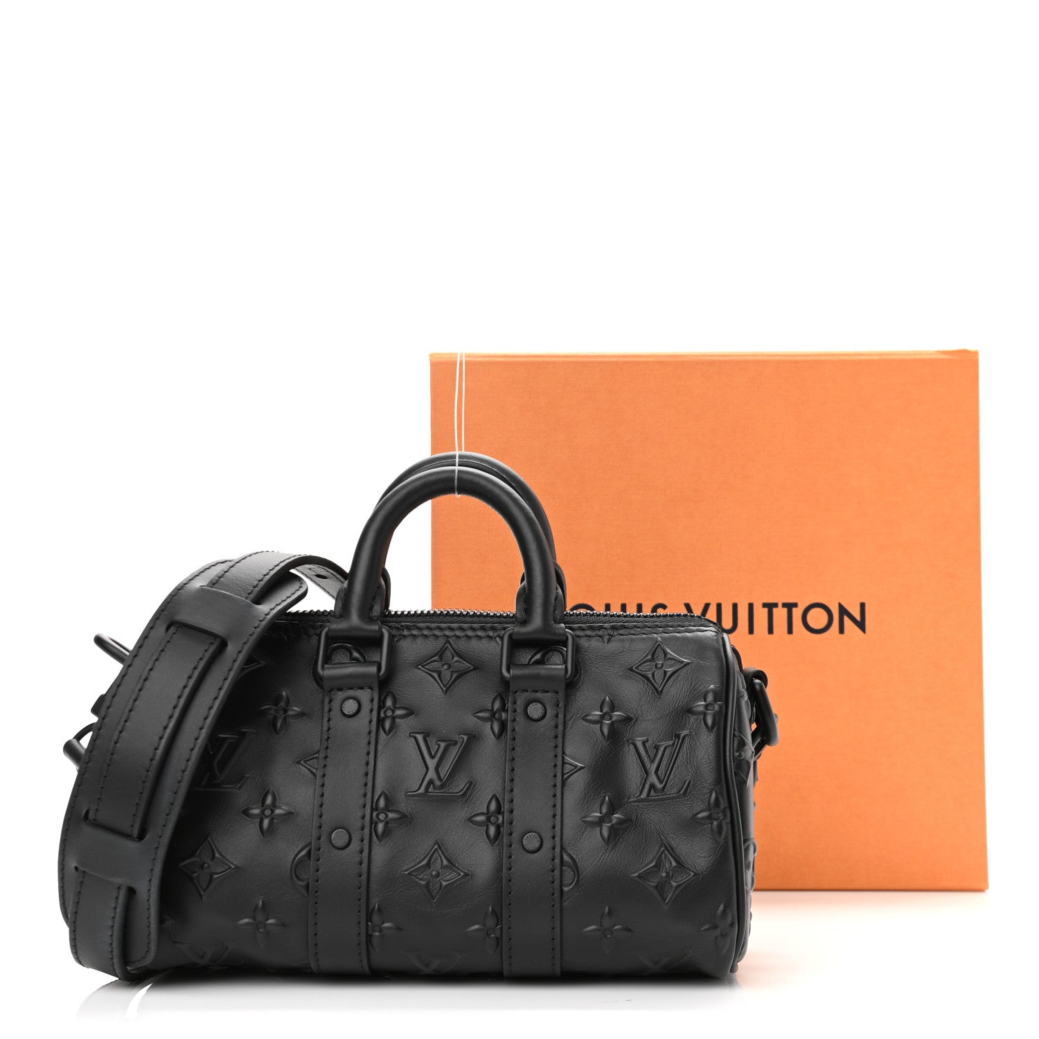 Louis Vuitton Monogram Seal Keepall XS Black 10 of 10