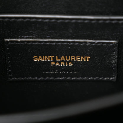 Saint Laurent Grain de Poudre Mini Classic Monogram Cassandra Top Handle Black 6 of 10