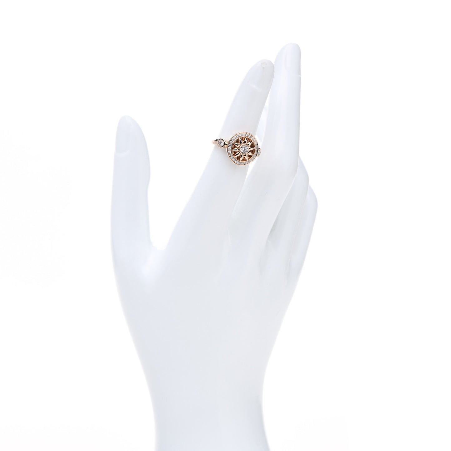 18K Rose Gold Diamond Winston Gates Ring 48 4.5