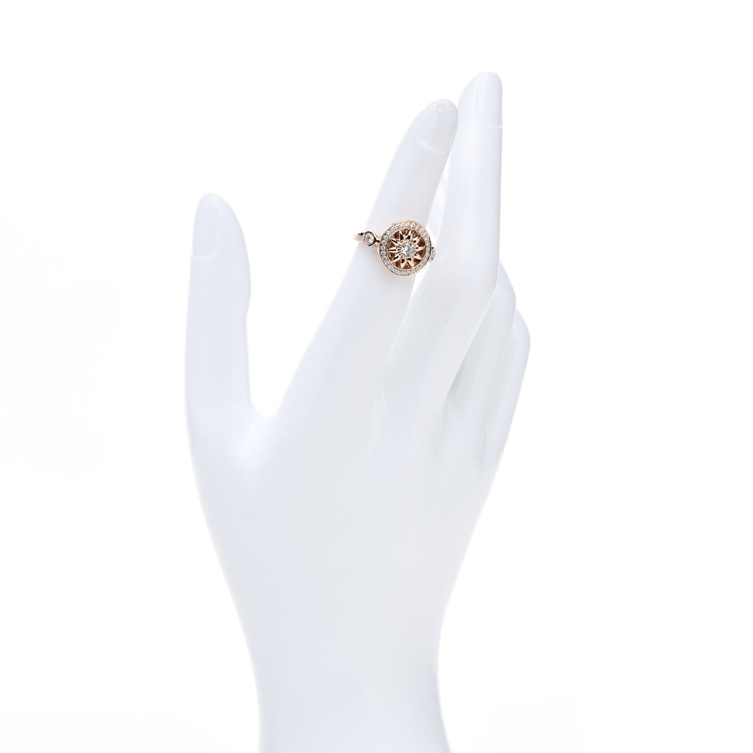 Harry Winston 18K Rose Gold Diamond Winston Gates Ring 48 4.5 2 of 7