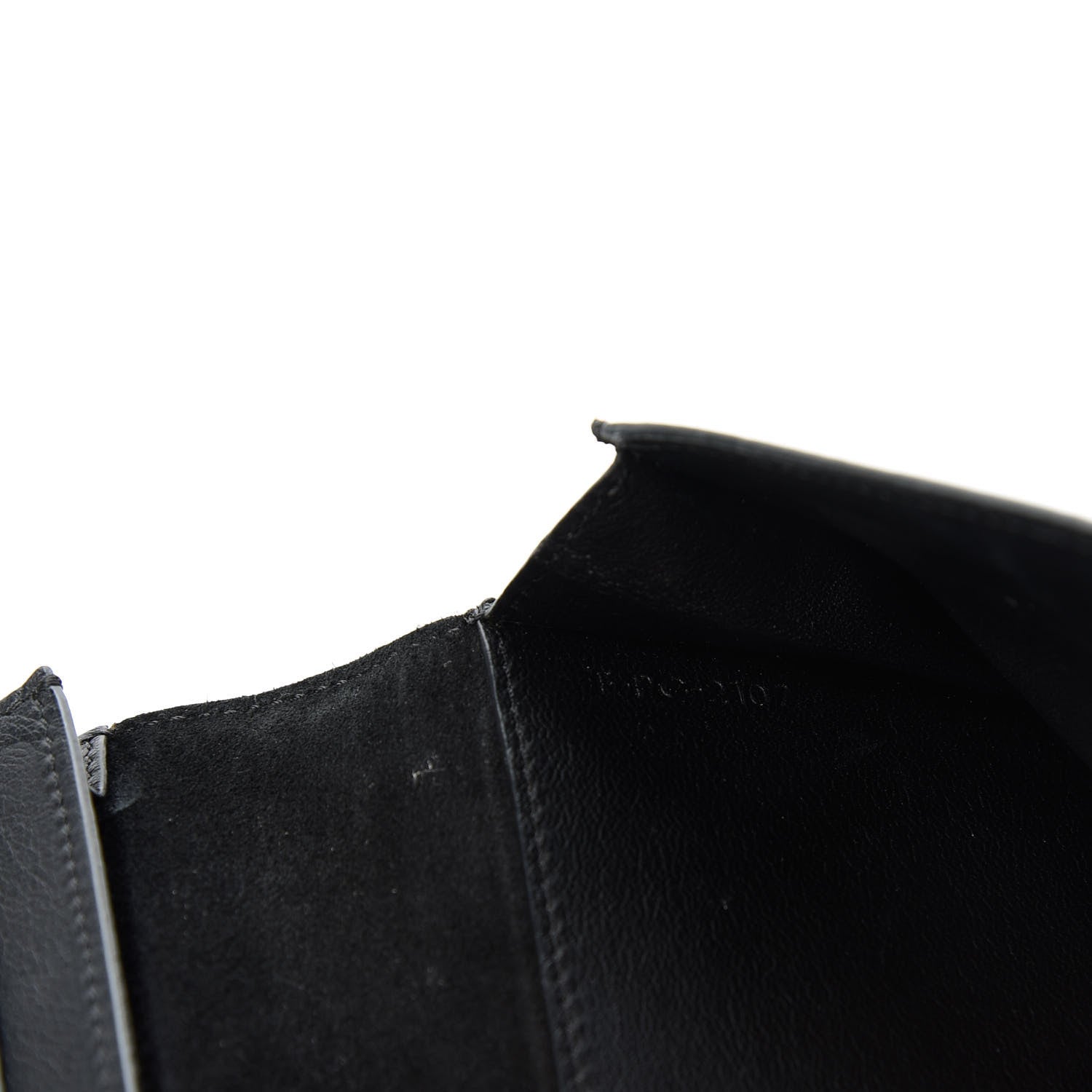 Celine Lizard Calfskin Large Multifunction Strap Wallet Black 8 of 9