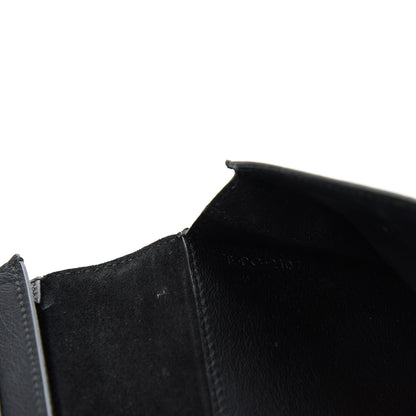 Celine Lizard Calfskin Large Multifunction Strap Wallet Black 8 of 9