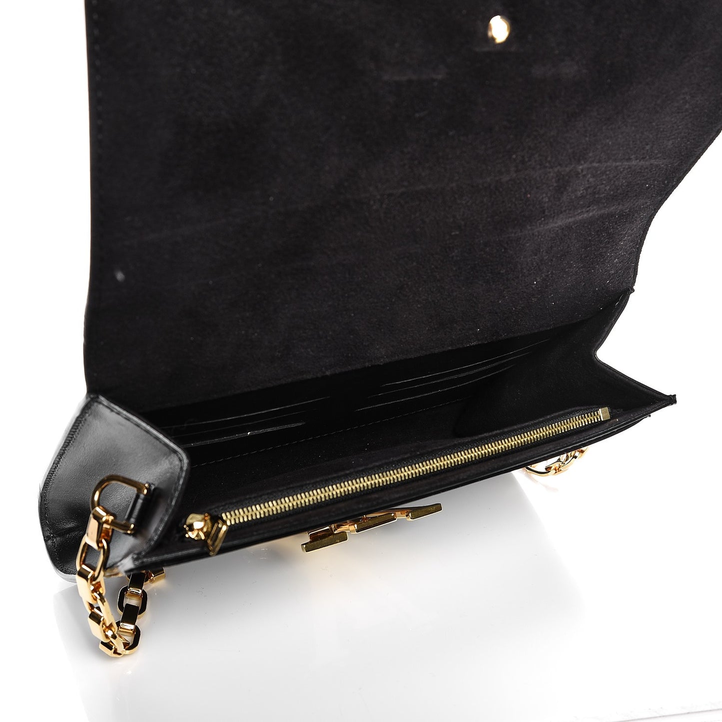 Calfskin Chain Louise GM Black
