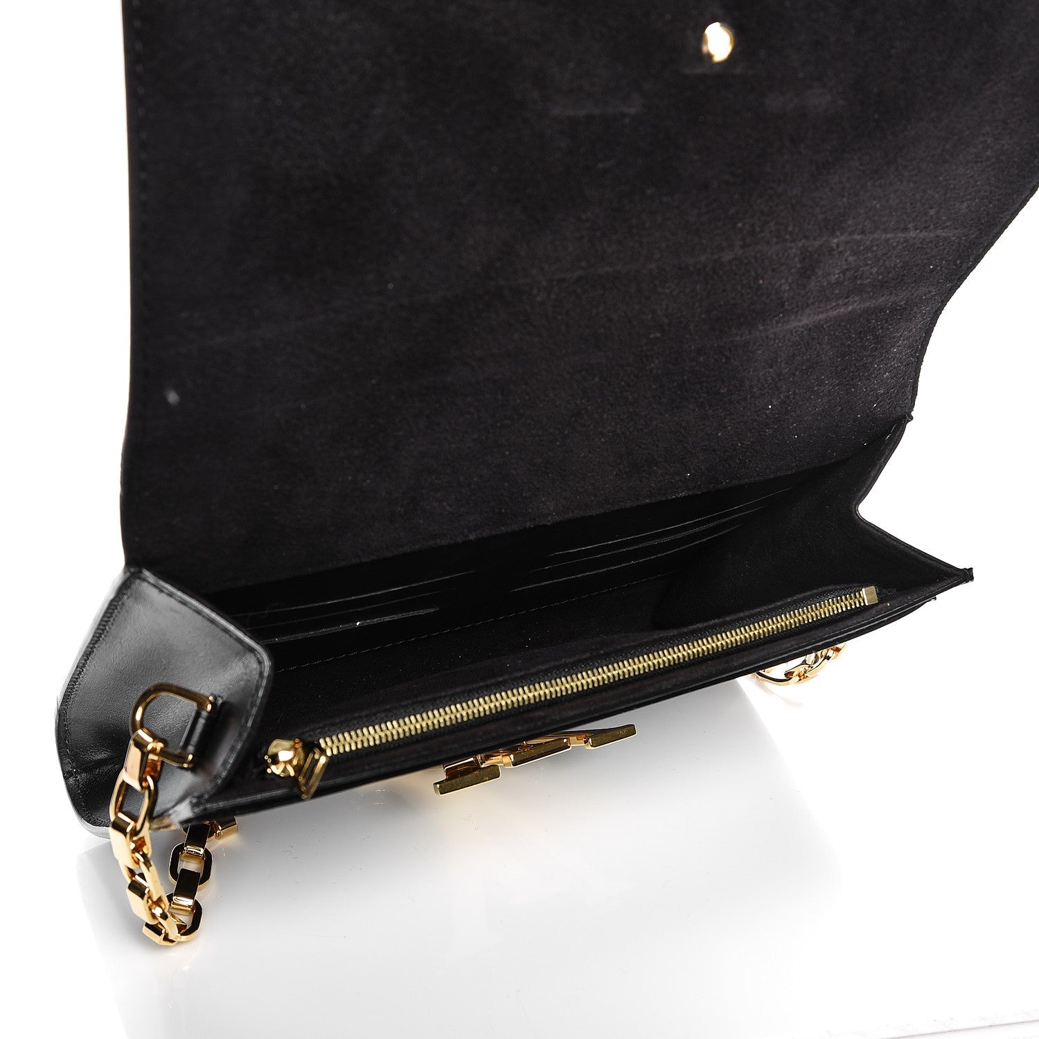 Louis Vuitton Calfskin Chain Louise GM Black 5 of 7