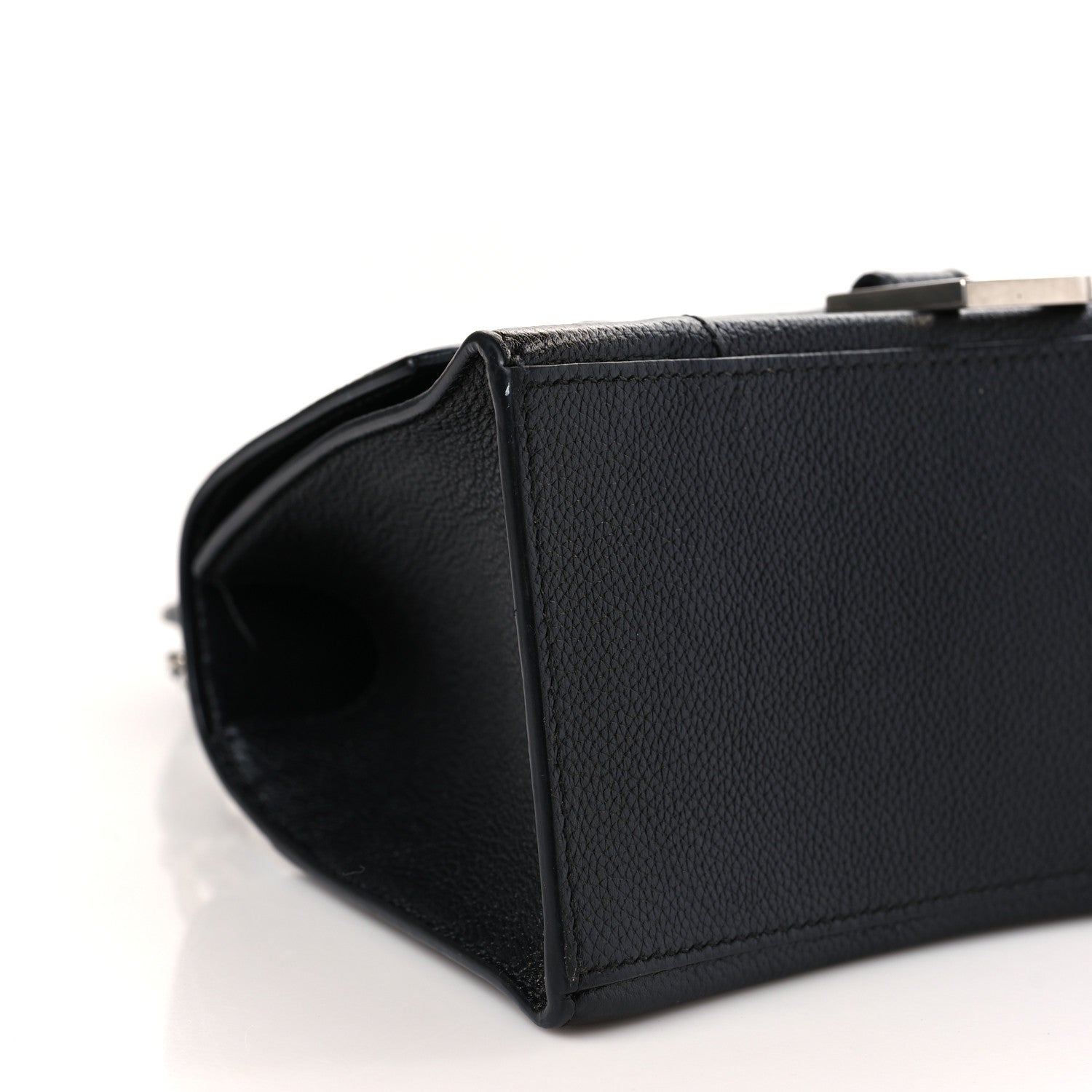 Balenciaga Grained Calfskin Small Hourglass Top Handle Bag Black 8 of 12