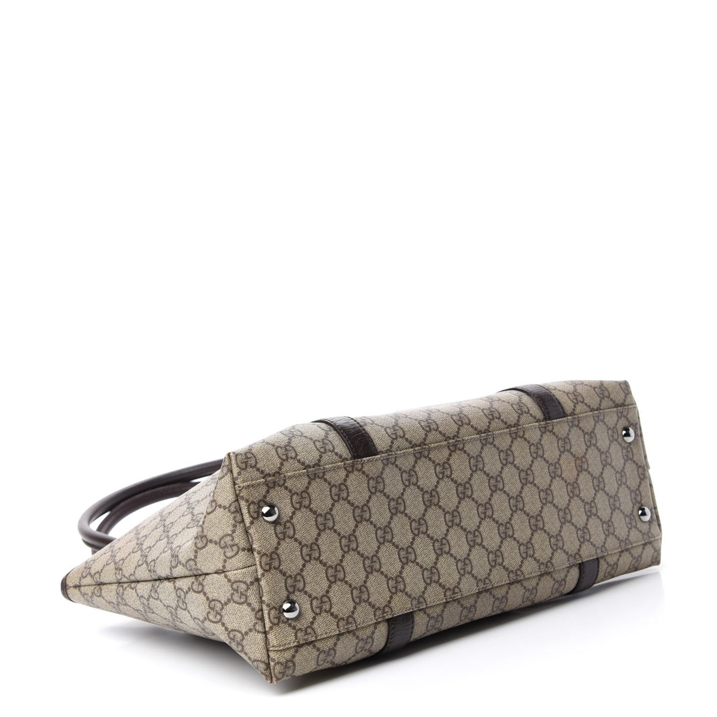 GG Plus Monogram Medium Joy Tote Dark Brown