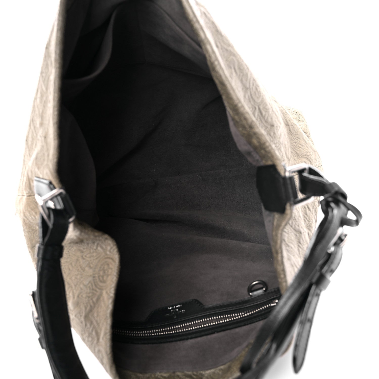 Louis Vuitton Lambskin Antheia Hobo PM Olive 5 of 12