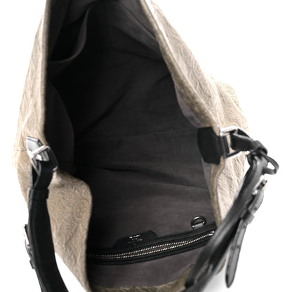 Louis Vuitton Lambskin Antheia Hobo PM Olive 5 of 12