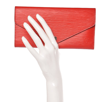 Louis Vuitton Epi Josephine Wallet Coquelicot Dune 2 of 8