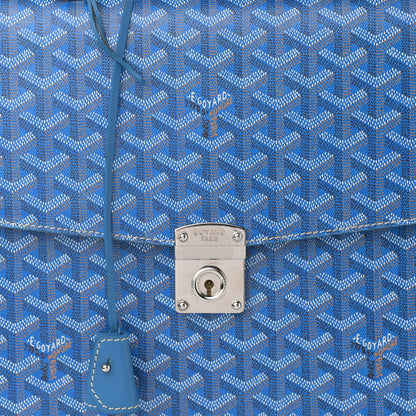 Goyard Goyardine Serviette Chypre Briefcase Sky Blue 8 of 14
