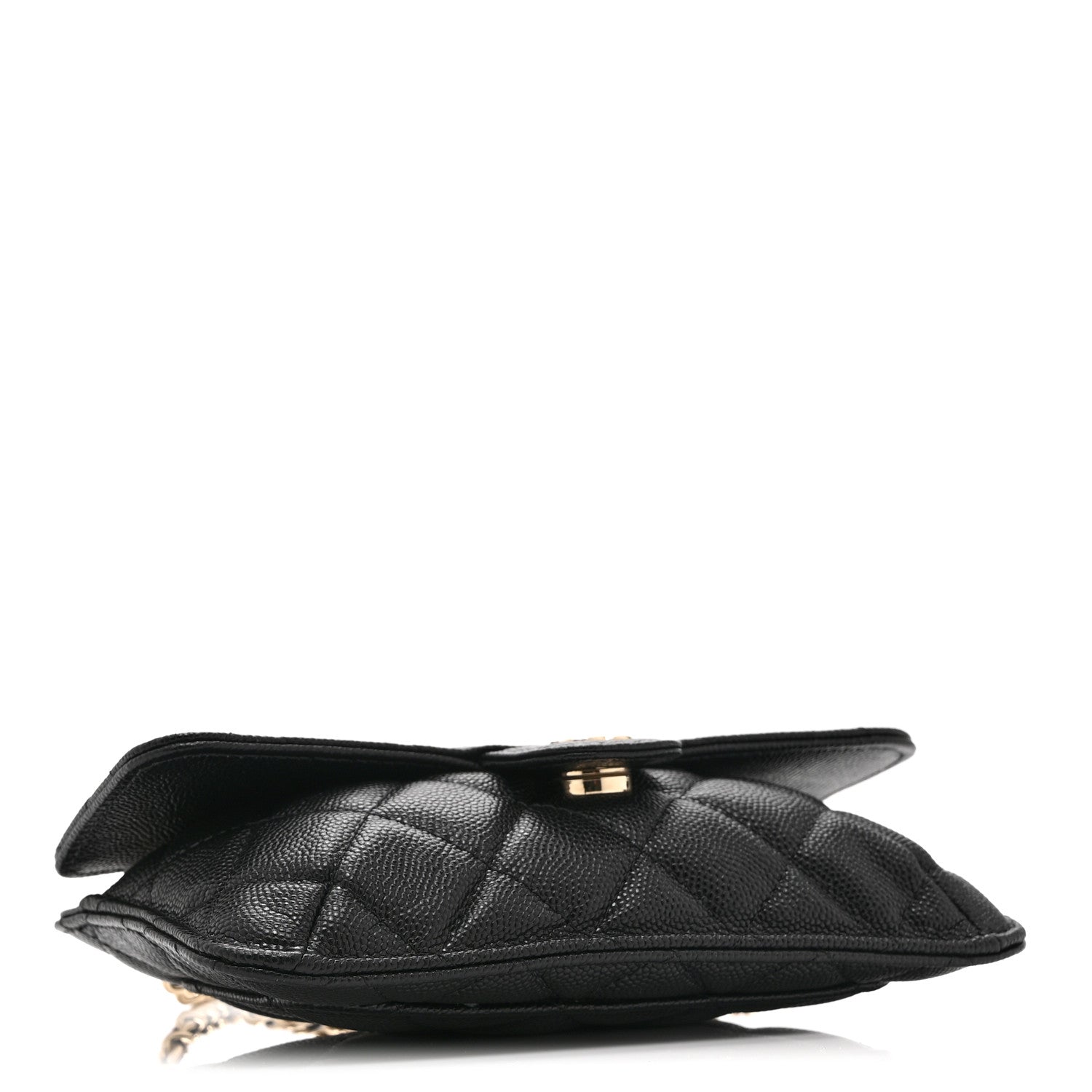 Chanel Caviar Fabric Graffiti Foldable Tote Bag With Chain Black Multicolor 6 of 19