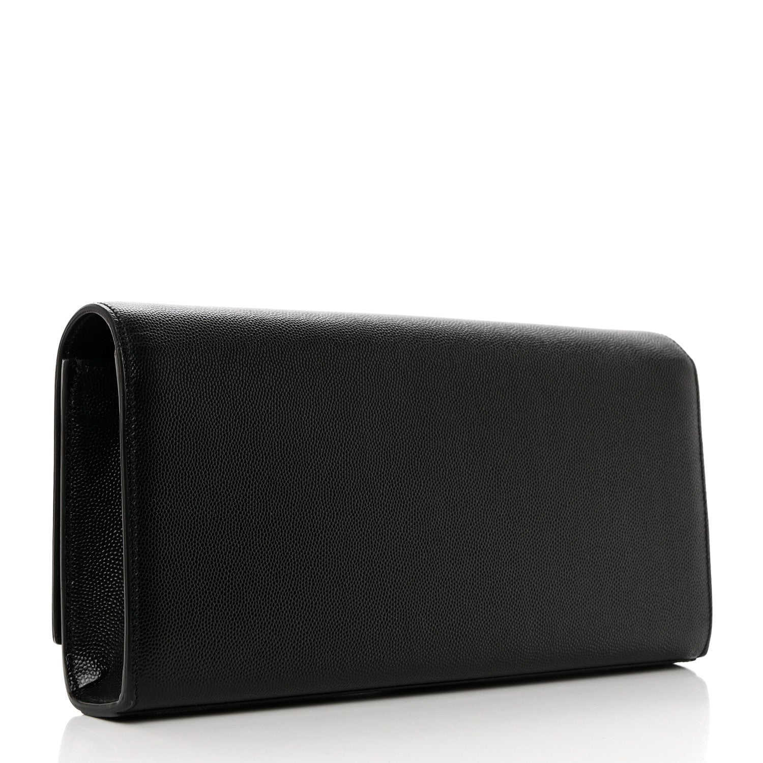Saint Laurent Grain De Poudre Monogram Cassandre Clutch Black 3 of 9