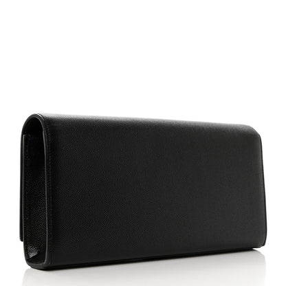 Saint Laurent Grain De Poudre Monogram Cassandre Clutch Black 3 of 9