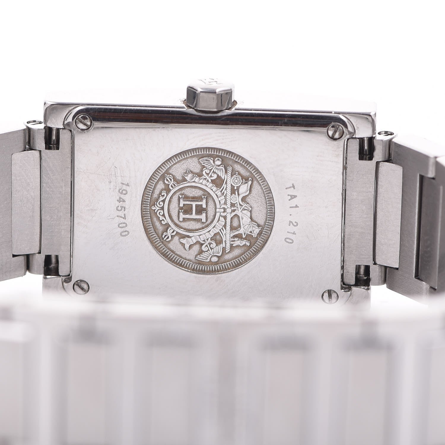 Hermes Stainless Steel 19mm Tandem Quartz Watch Pink 4 of 7
