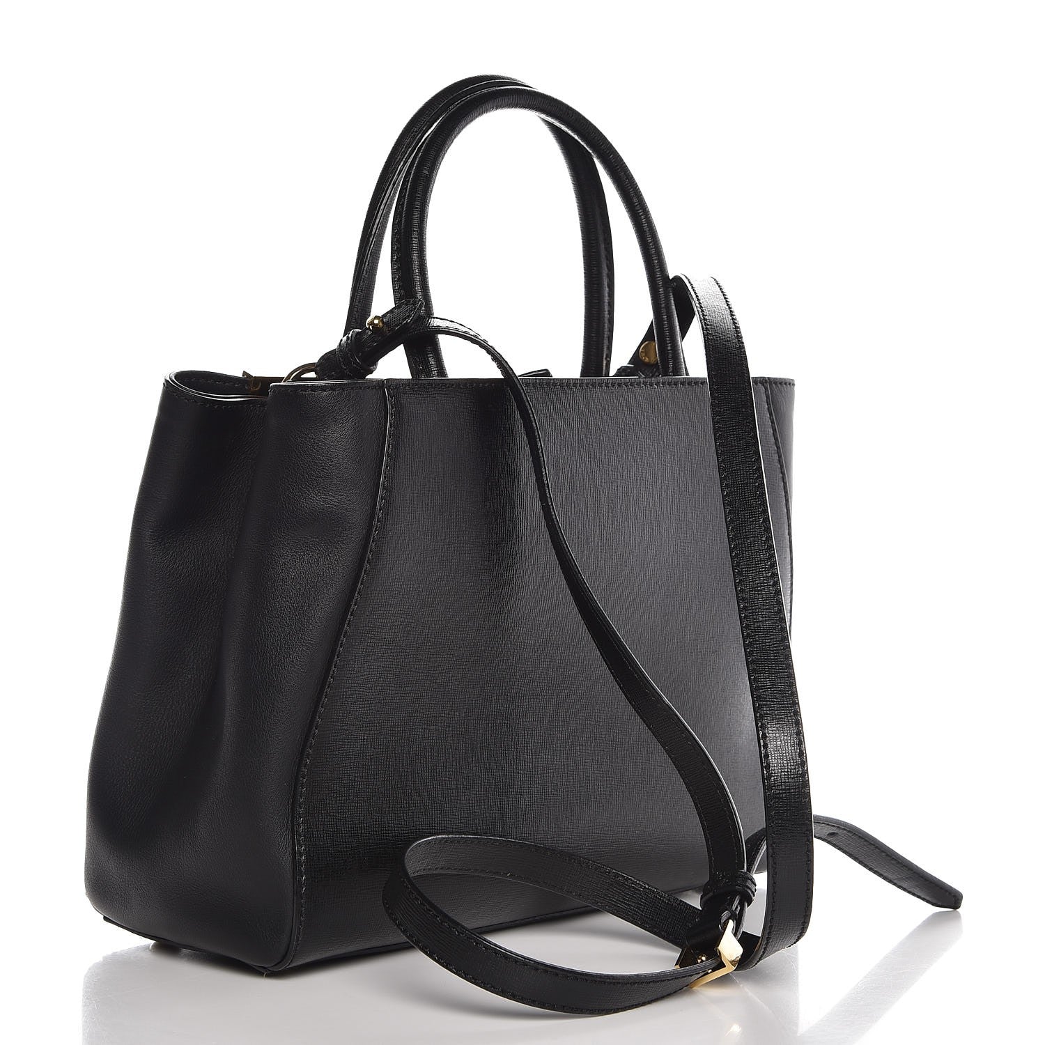 Fendi Vitello Elite Petite 2Jours Tote Black 3 of 8