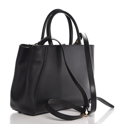 Fendi Vitello Elite Petite 2Jours Tote Black 3 of 8