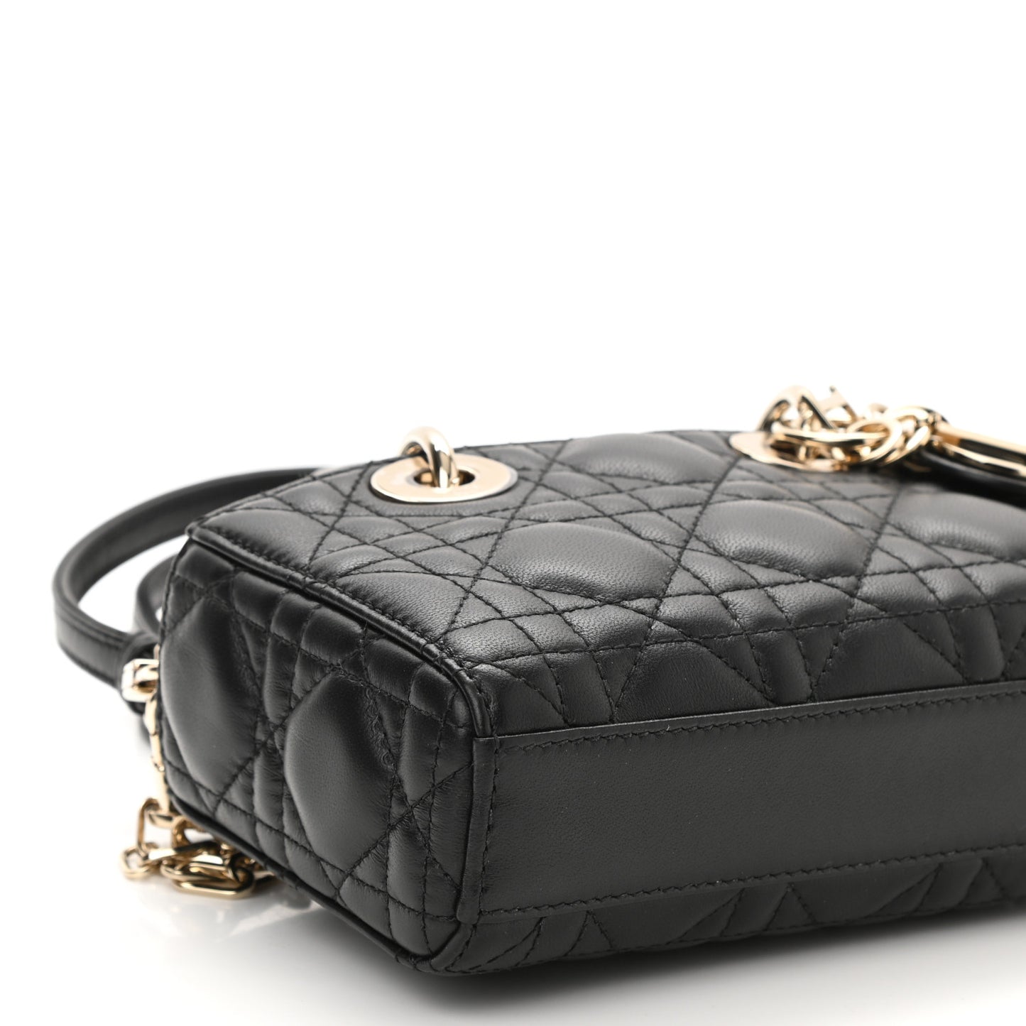 Lambskin Cannage Micro Lady D-Joy Black