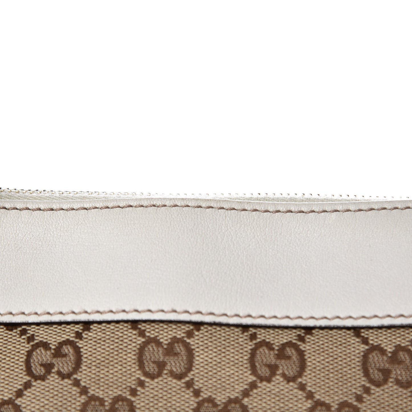 Monogram D Gold Tote Off White