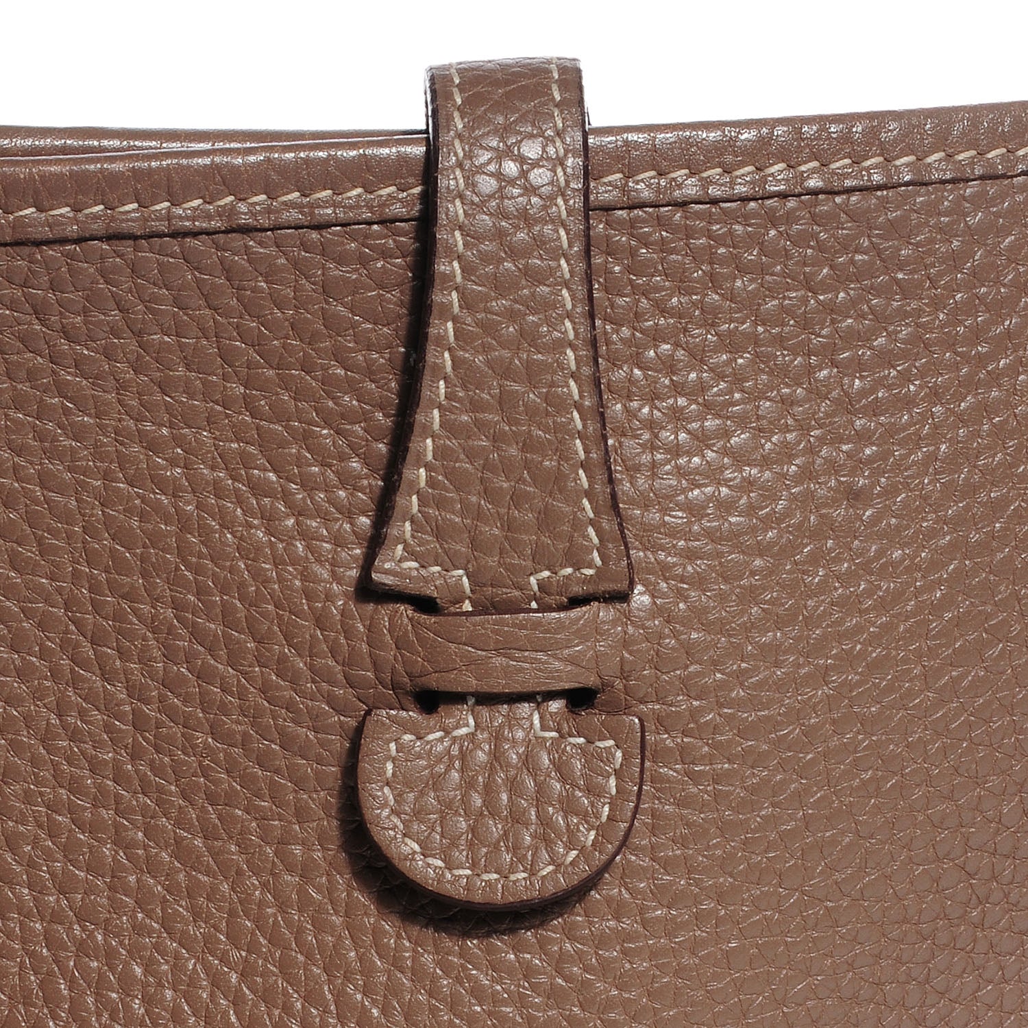 Hermes Taurillon Clemence Evelyne PM Etoupe 8 of 16