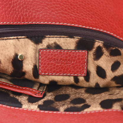 Dolce & Gabbana Grained Calfskin Tote Red 6 of 10