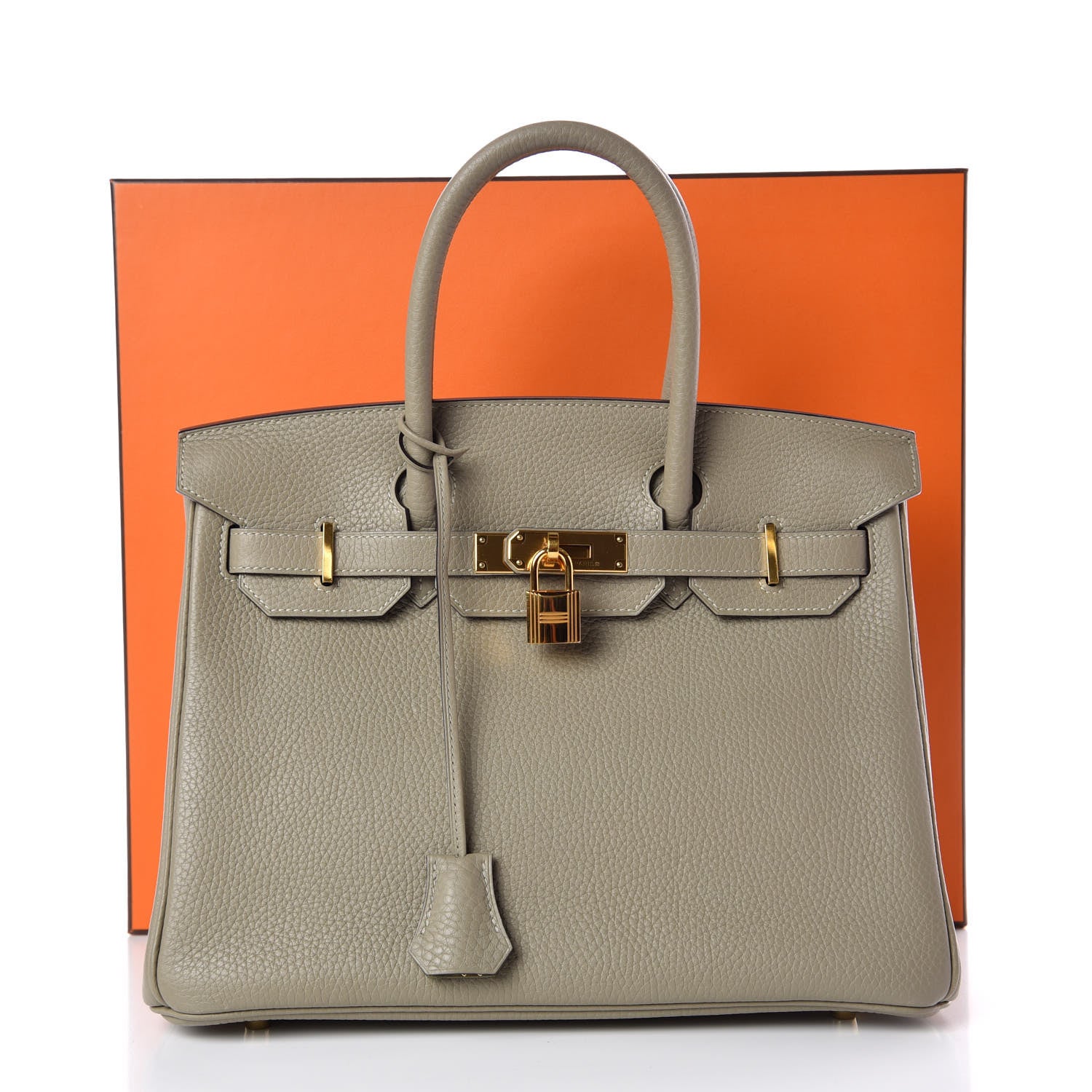 Hermes Taurillon Clemence Birkin 30 Sauge 8 of 8