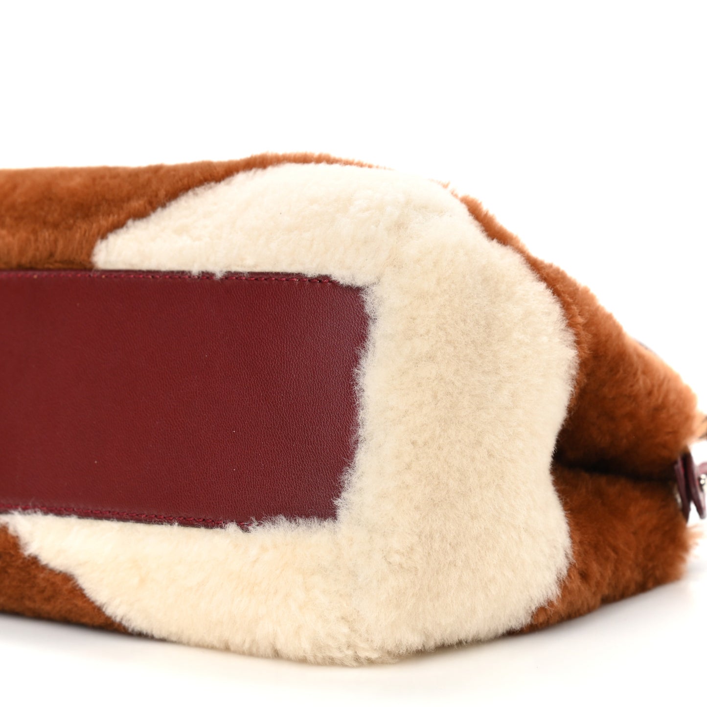 Shearling Nappa Mini Peekaboo Iconic Satchel Multicolor
