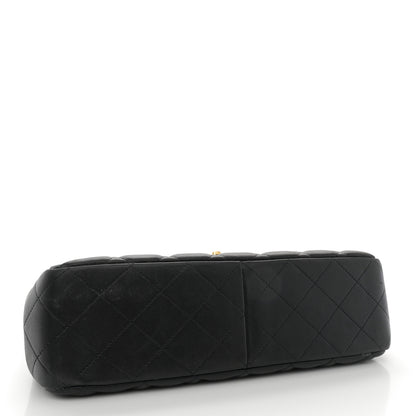 Chanel Lambskin Quilted Jumbo Single Flap Black 4 of 12