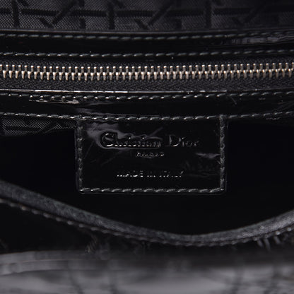 Christian Dior Patent Cannage Large Lady Dior Black 6 of 10