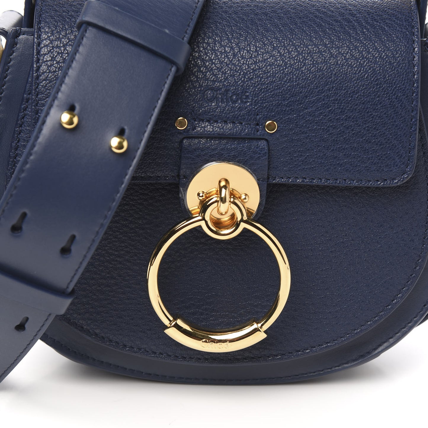 Calfskin Small Tess Bag Deep Ocean Blue