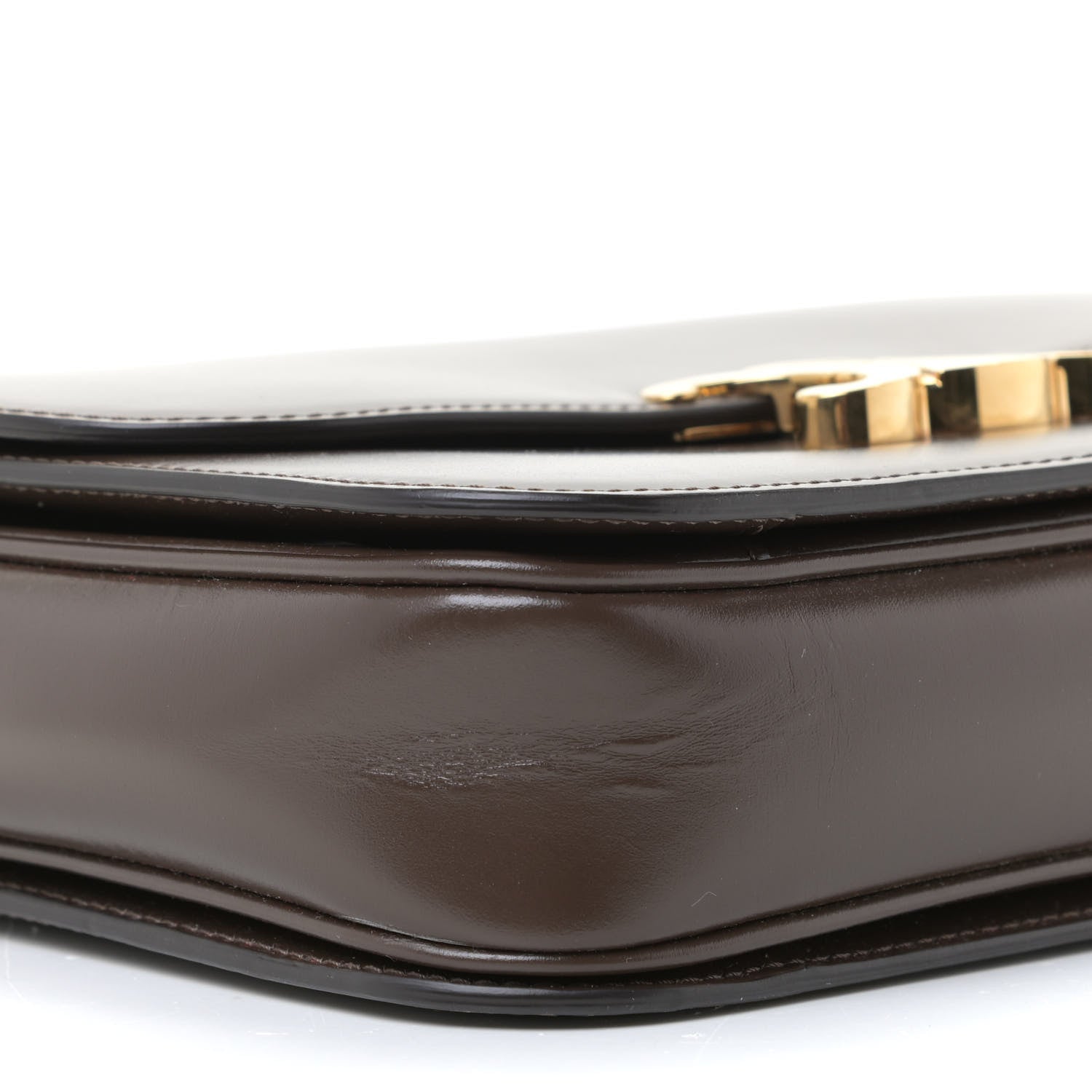 Celine Shiny Calfskin Medium Triomphe Ecorce 6 of 12