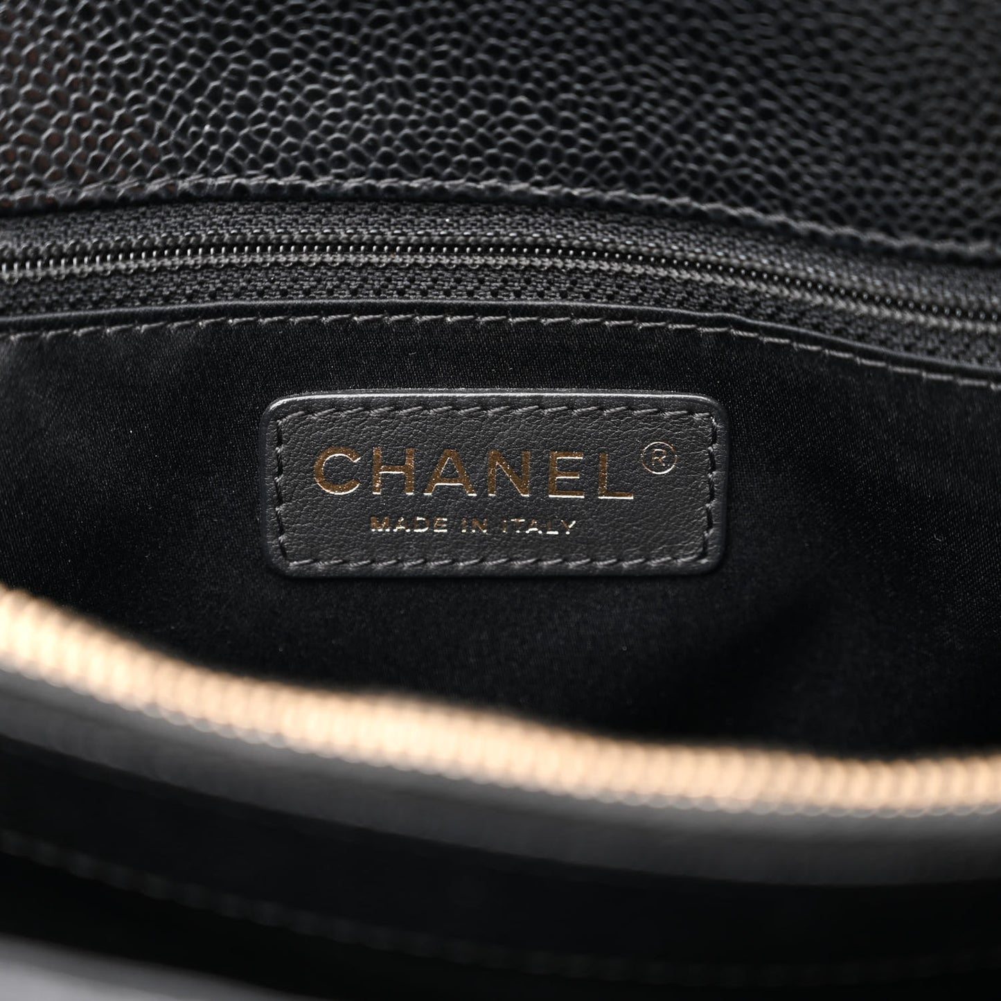 Caviar Quilted Grand Shopping Tote GST Black
