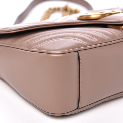 Gucci Calfskin Matelasse Small GG Marmont Shoulder Bag Porcelain Rose 8 of 9