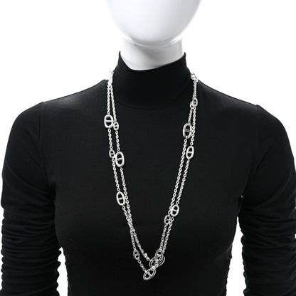 Hermes Sterling Silver Farandole Necklace 160 2 of 5