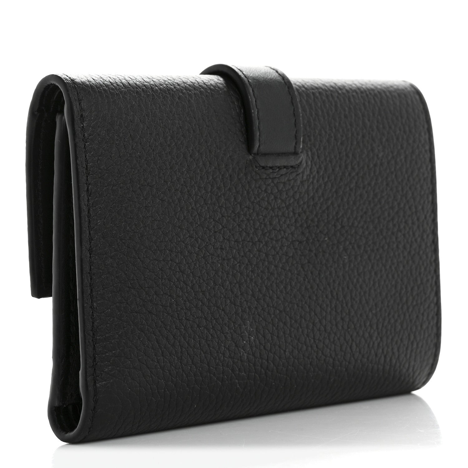 Loewe Grained Calfskin Small Vertical Wallet Black 3 of 10